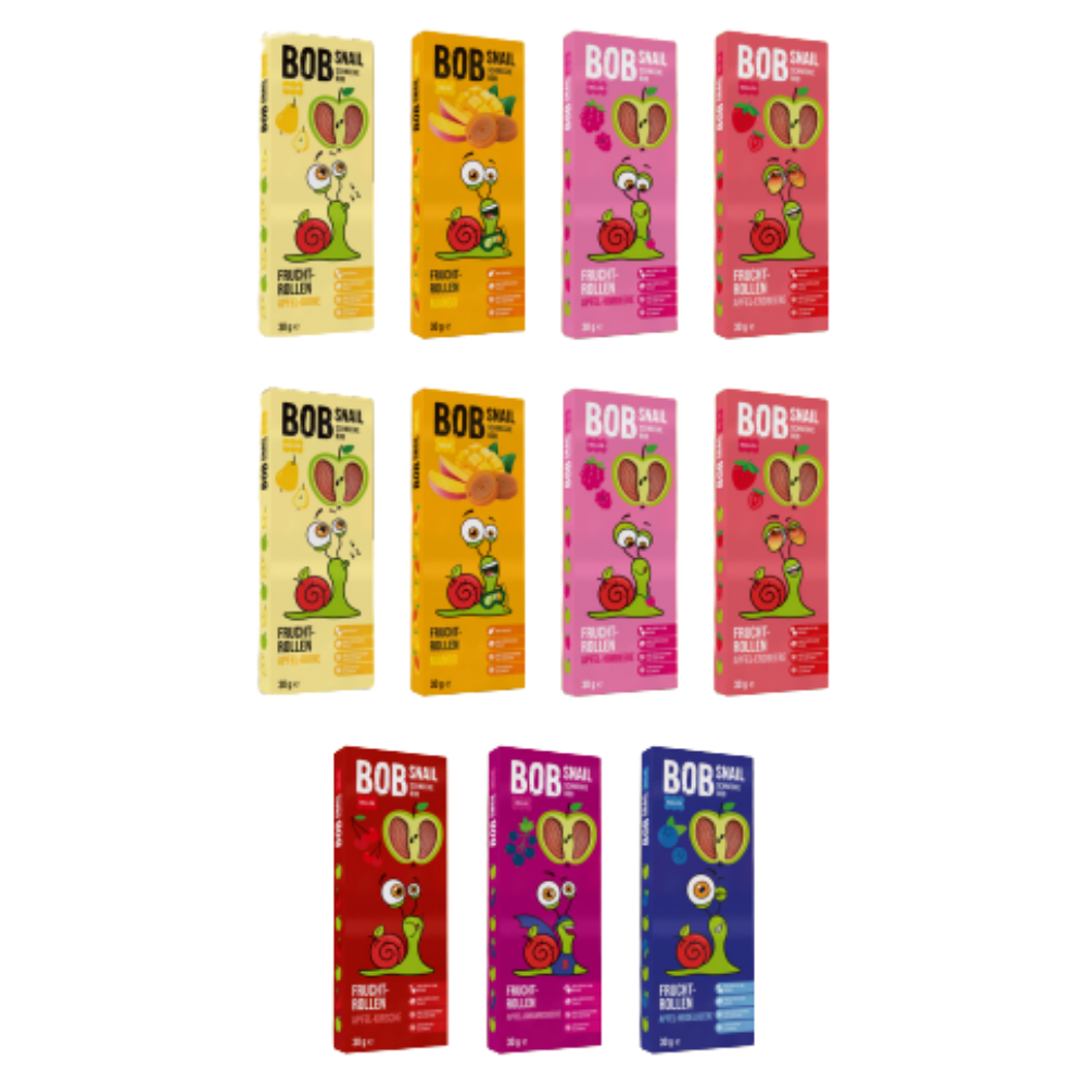 Bob Snail Display 3 - Fruchtrollen 30g