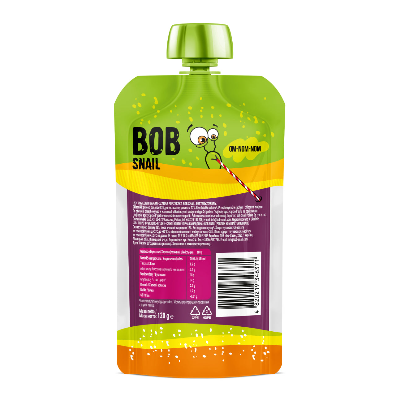 Bob Snail Smoothie Banane-Johannisbeere 10x120g