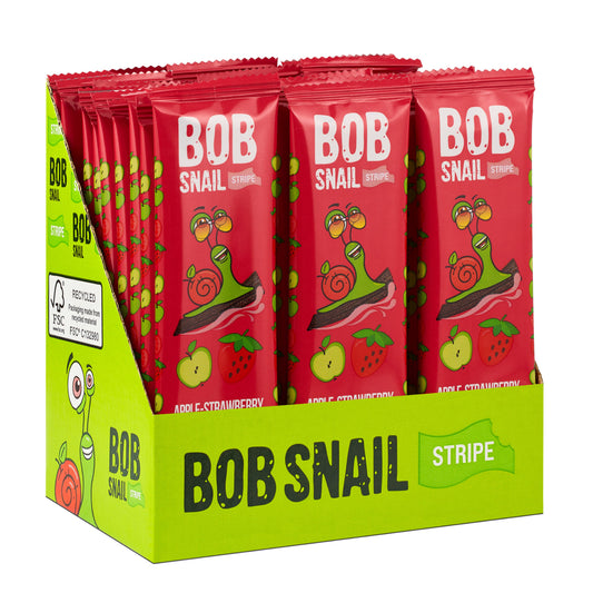 Bob Snail Fruchtstreifen Apfel-Erdbeere 30x14g