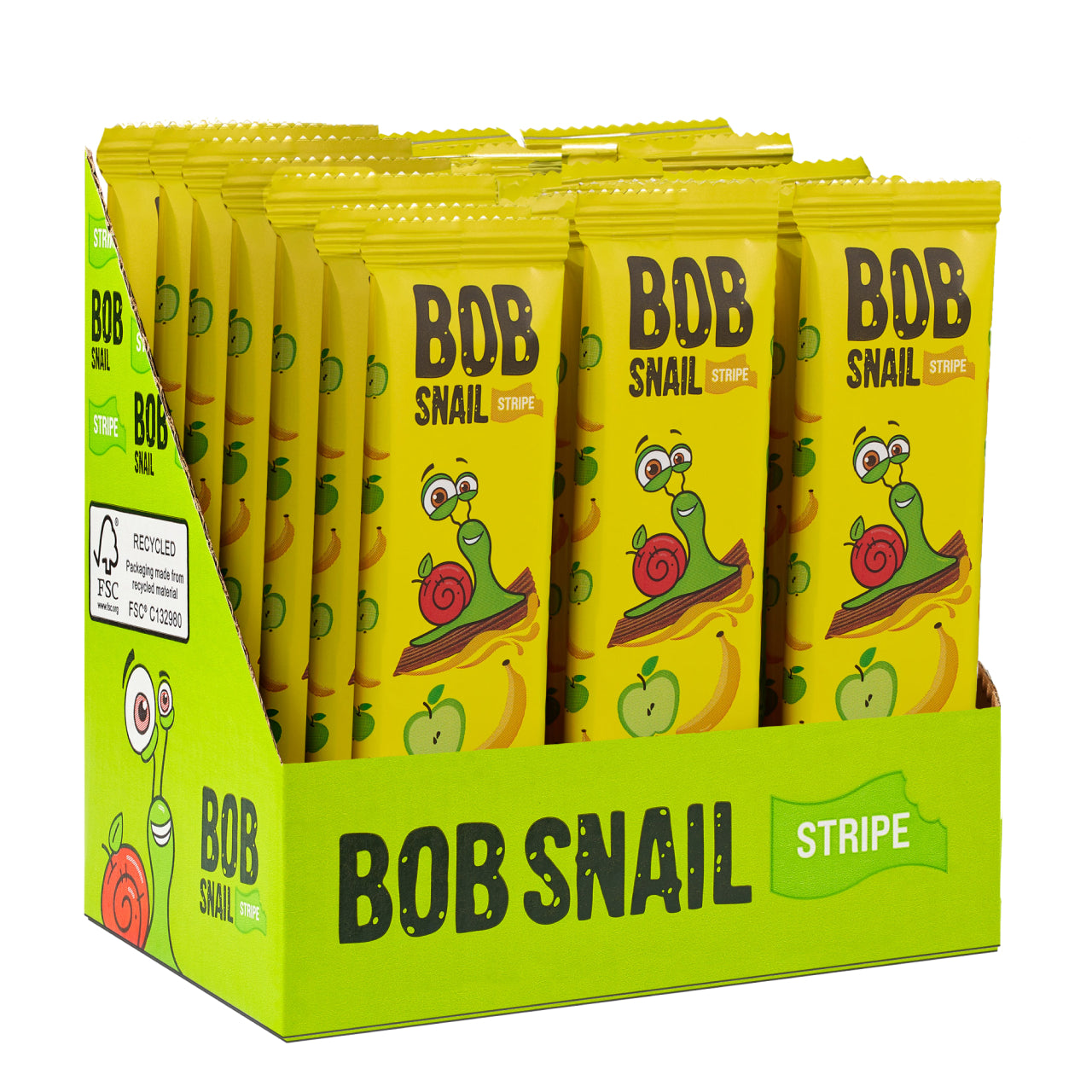 Bob Snail Fruchtstreifen Apfel-Banane 30x14g