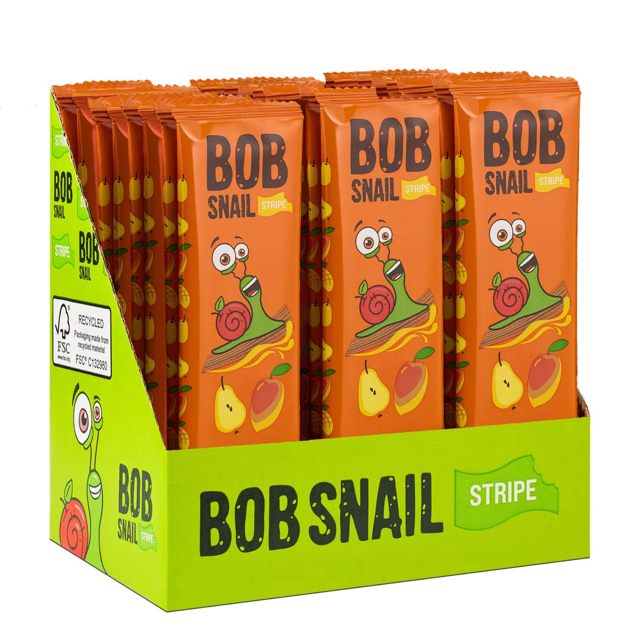 Bob Snail Fruchtstreifen Birne-Mango 30x14g