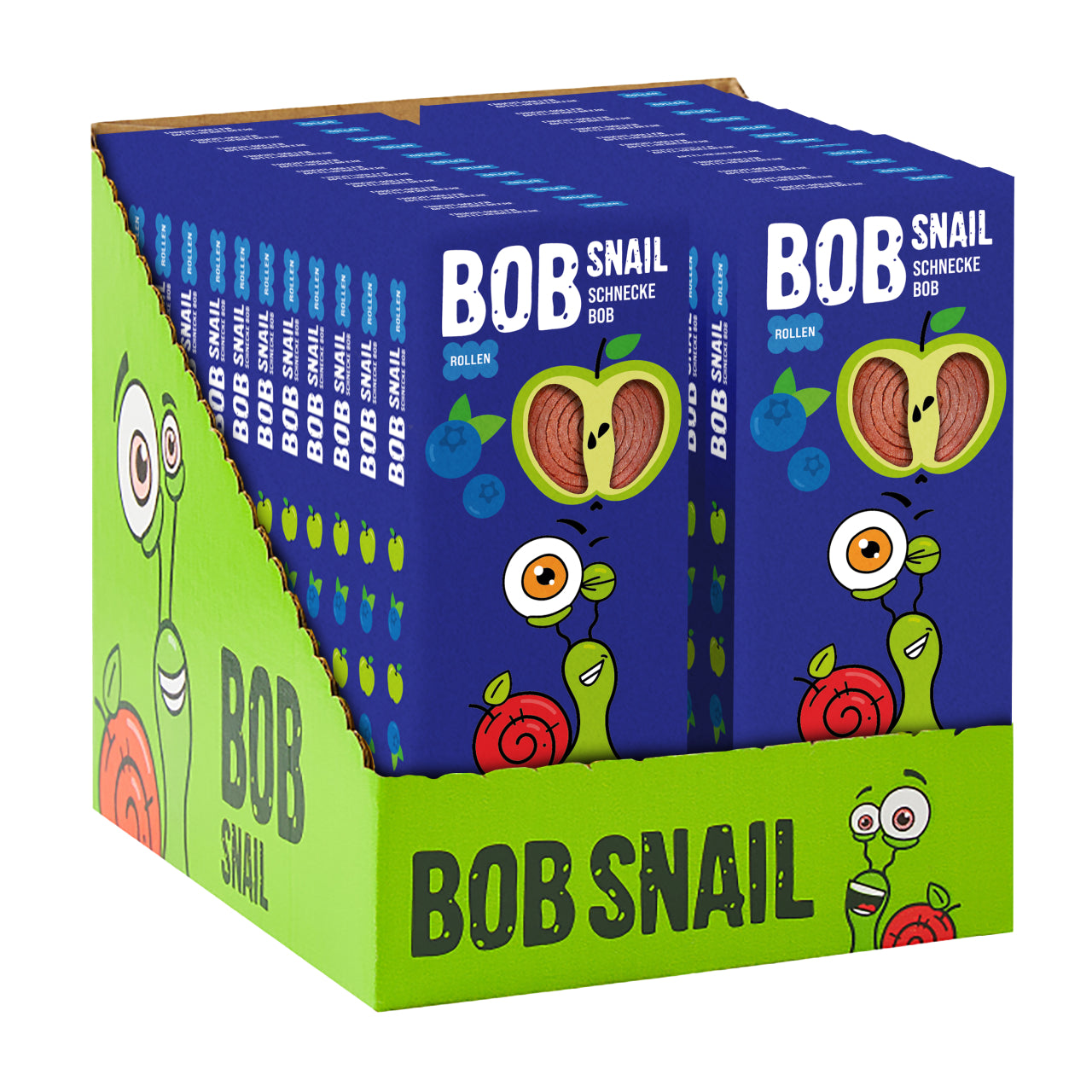 Bob Snail Fruchtrollen Apfel-Heidelbeere 24x30g