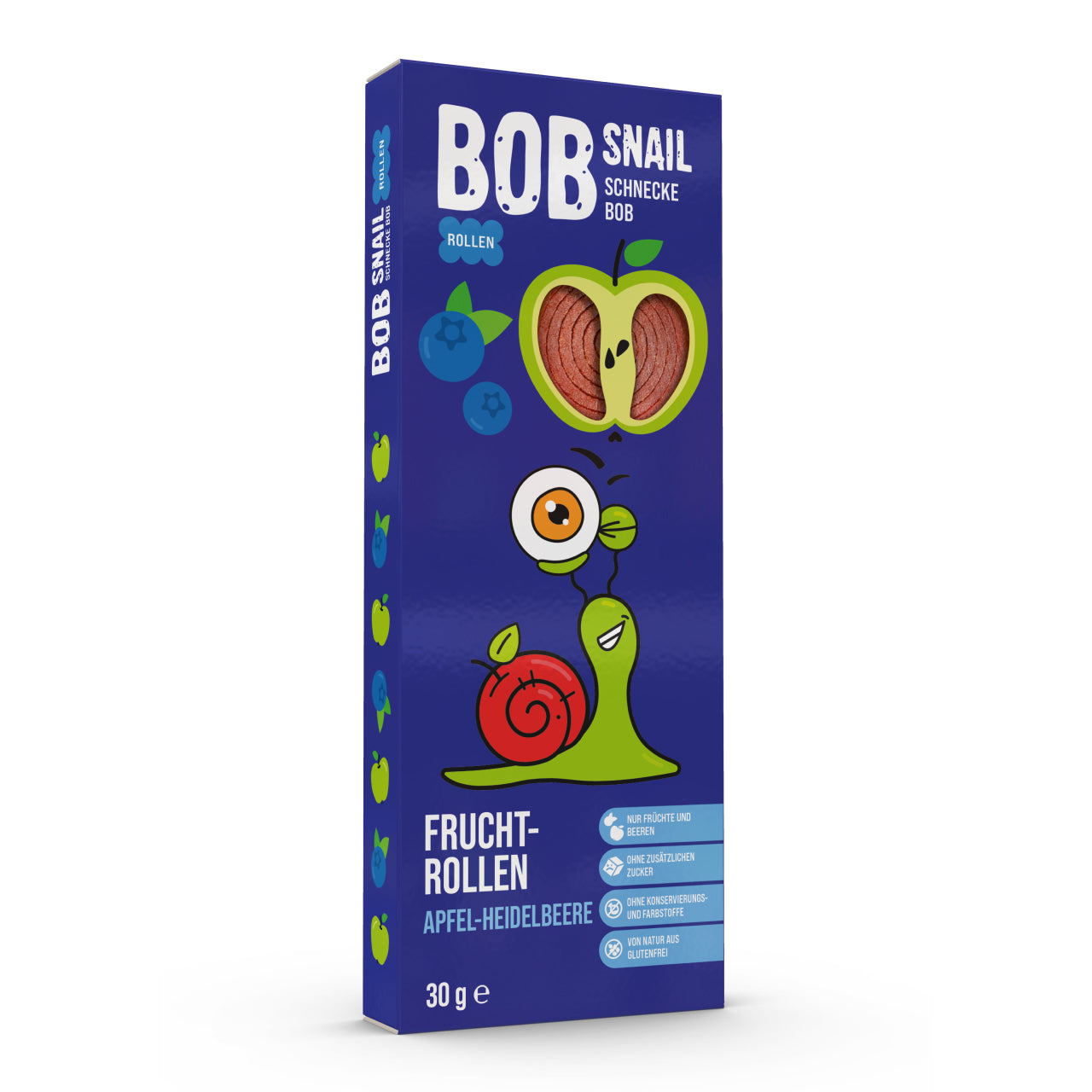 Bob Snail Fruchtrollen Apfel-Heidelbeere 24x30g