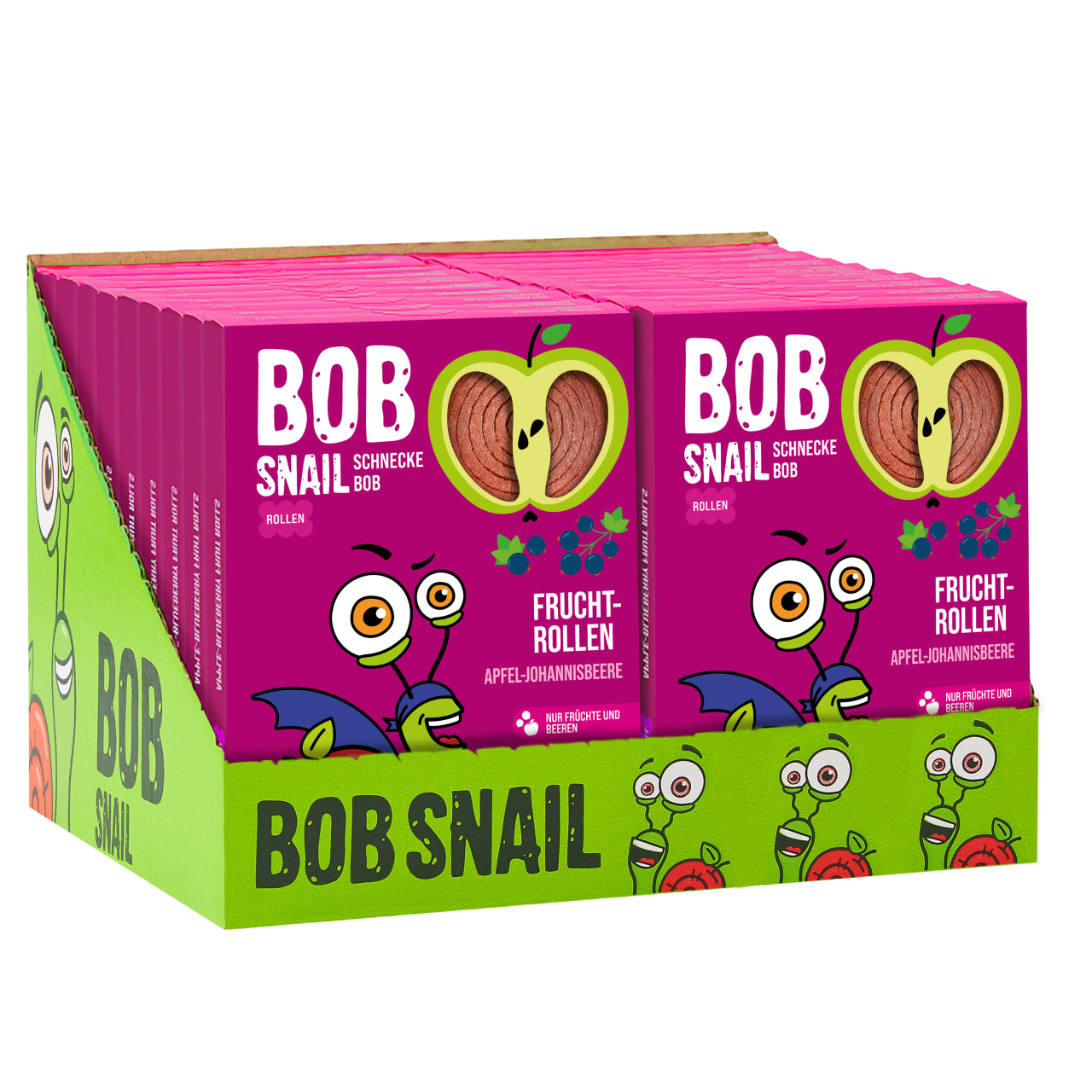 Bob Snail Fruchtrollen Apfel-Johannisbeere 20x60g