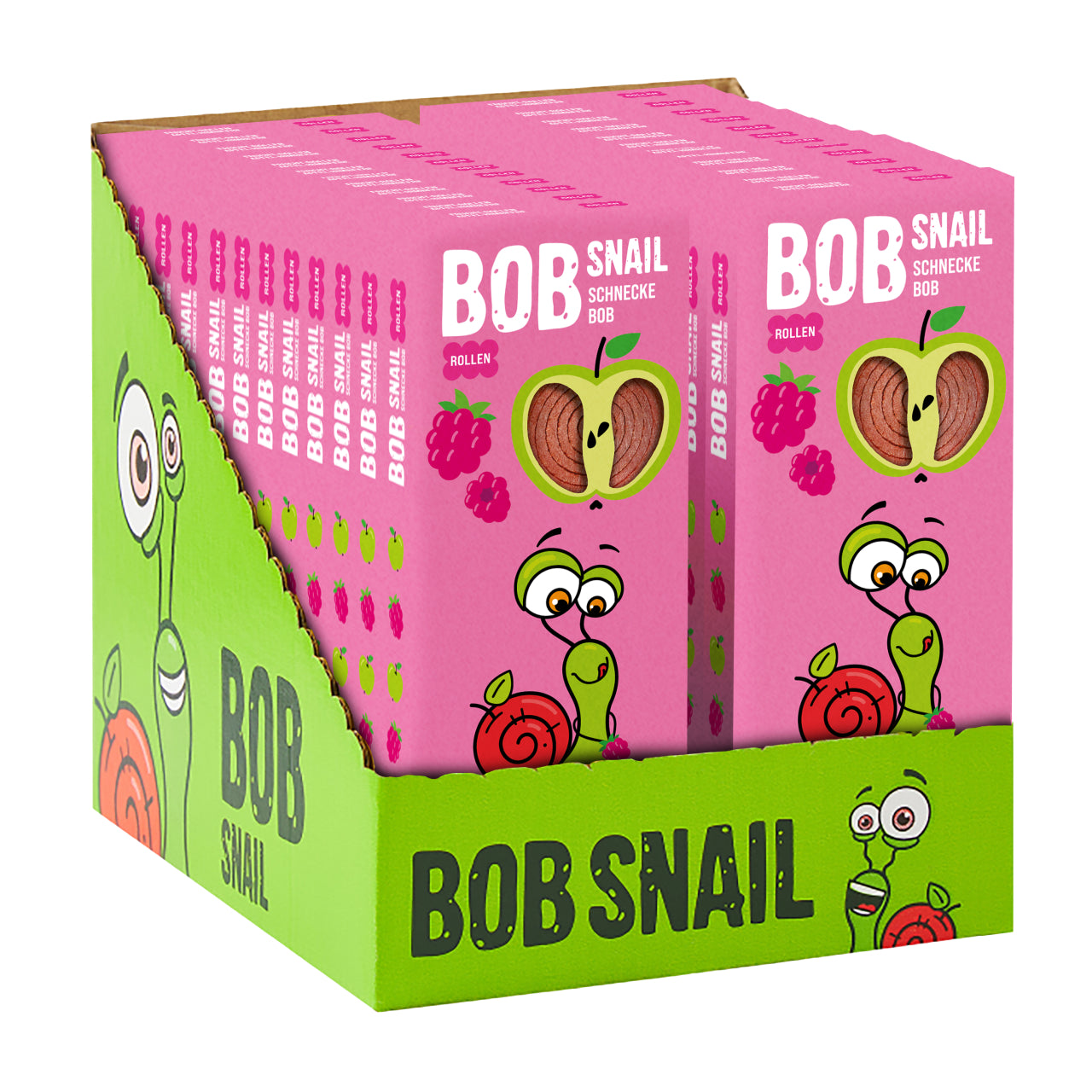 Bob Snail Fruchtrollen Apfel-Himbeere 24x30g