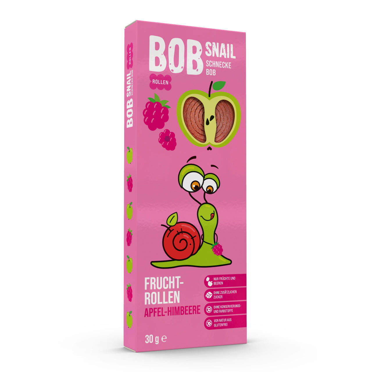 Bob Snail Fruchtrollen Apfel-Himbeere 24x30g