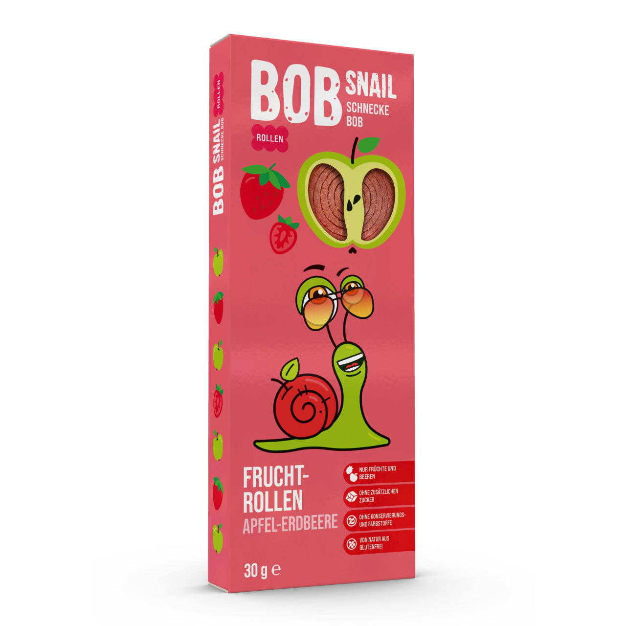 Bob Snail Fruchtrollen Apfel-Erdbeere 24x30g