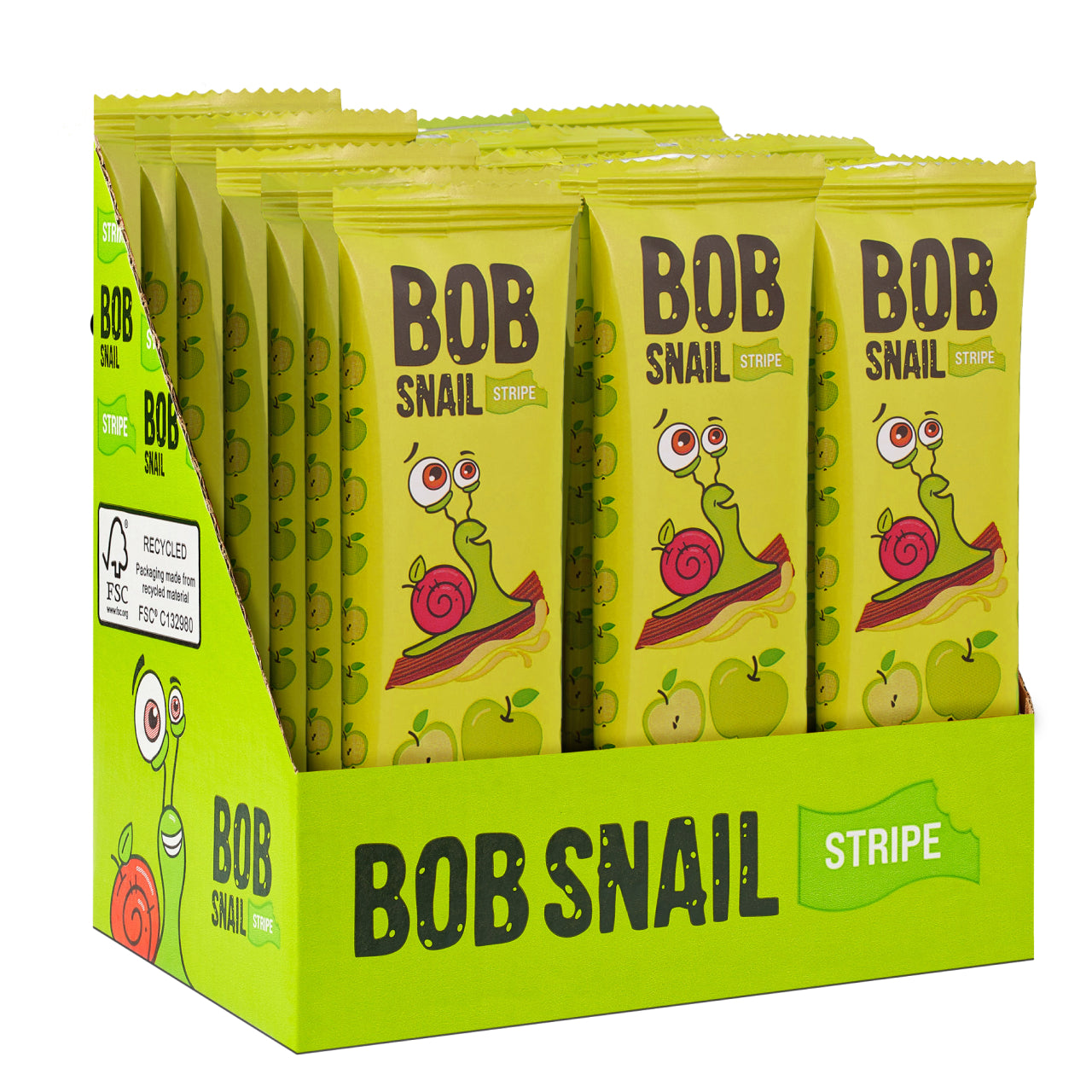 Bob Snail Fruchtstreifen Apfel 30x14g