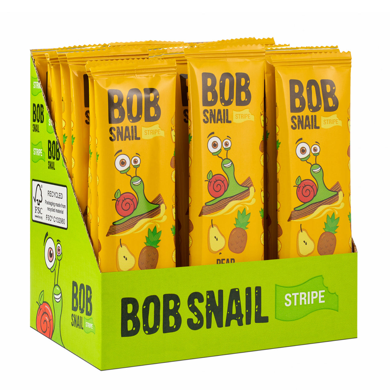 Bob Snail Fruchtstreifen Birne-Ananas 30x14g