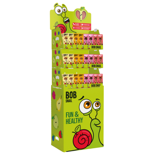 Bob Snail Display 4 - Schoko Fruchtcrush 30g