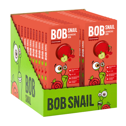 Bob Snail Fruchtgummi Apfel-Kirsche 24x27g