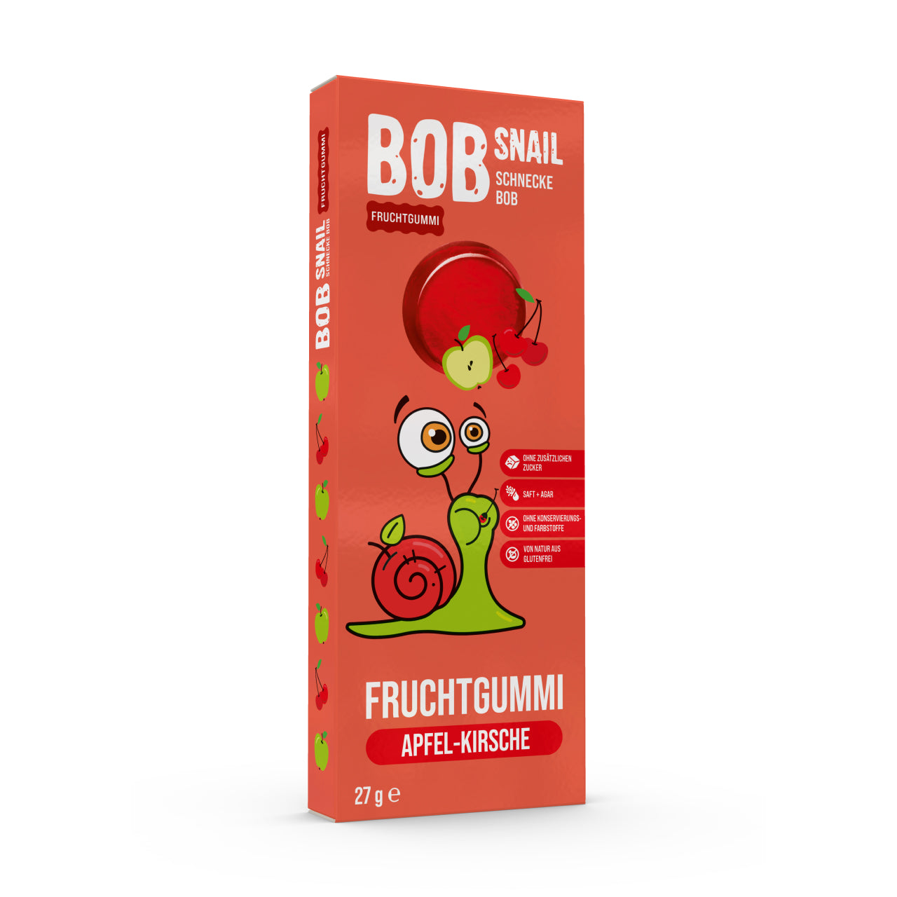 Bob Snail Fruchtgummi Apfel-Kirsche 24x27g