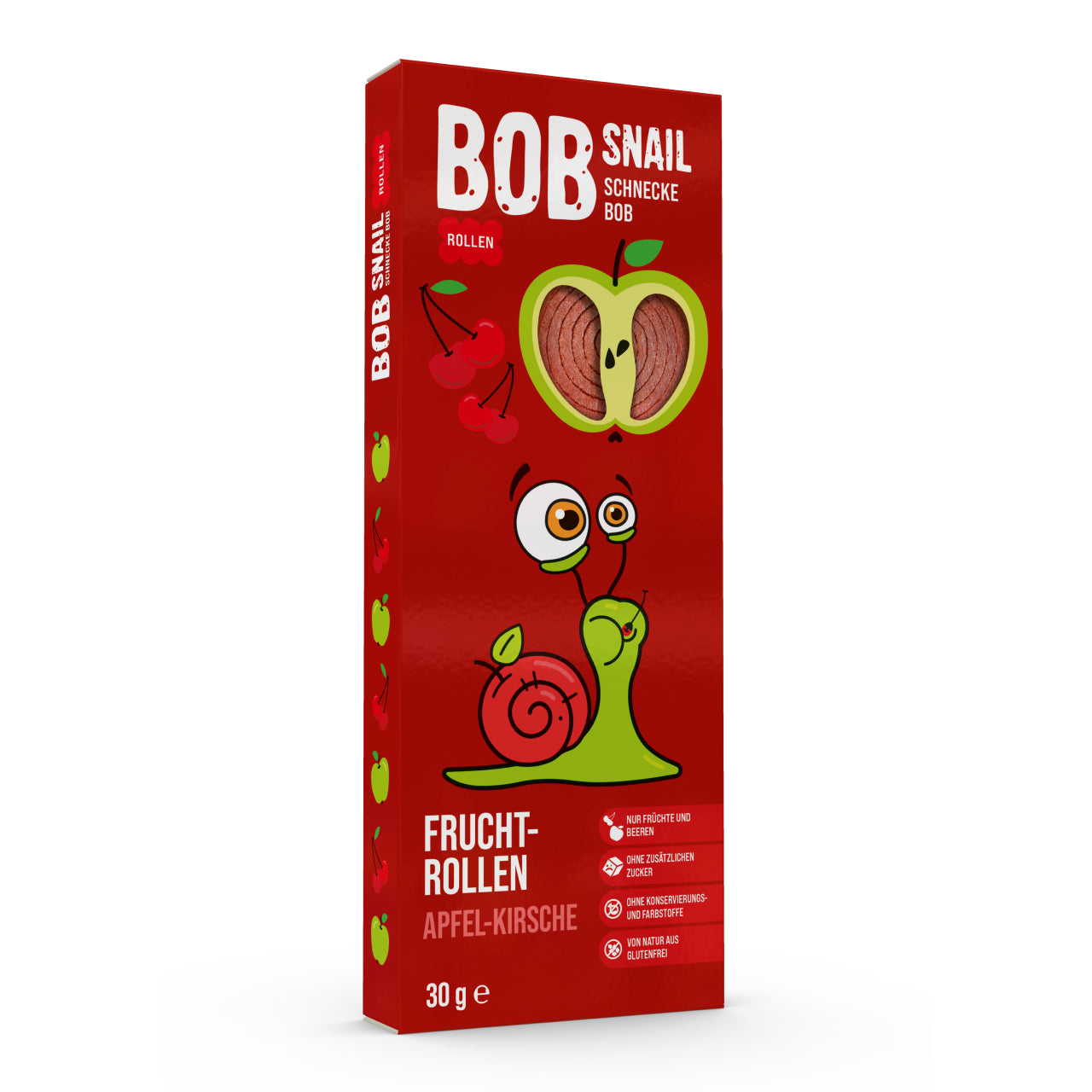 Bob Snail Fruchtrollen Apfel-Kirsche 24x30g