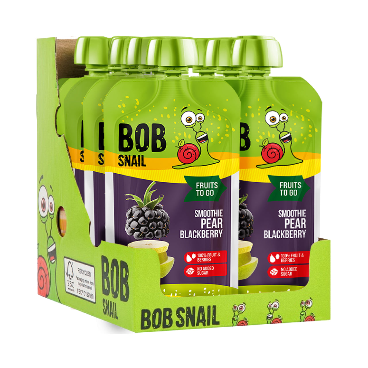 Bob Snail Smoothie Birne-Brombeere 10x120g