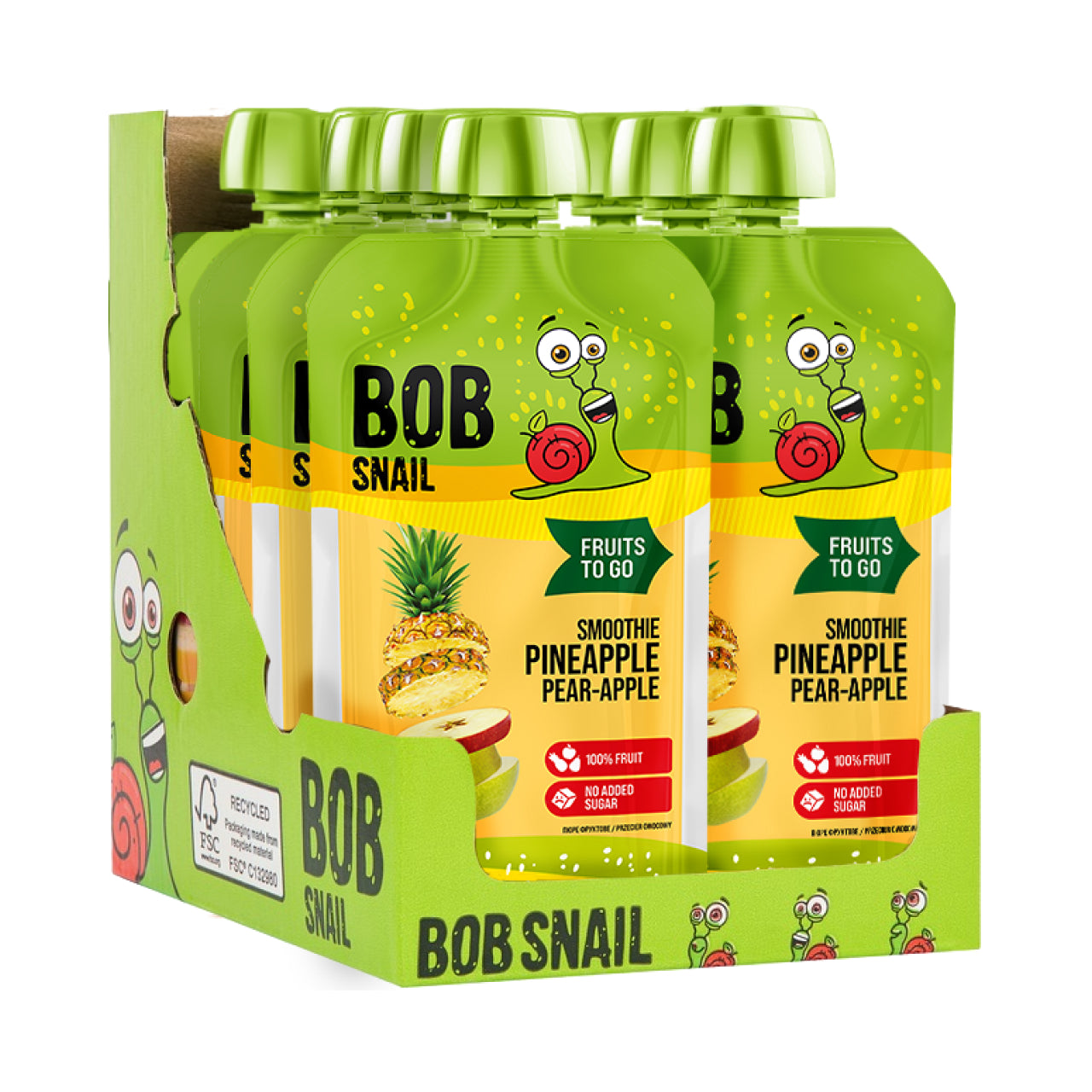 Bob Snail Smoothie Ananas-Birne-Apfel 10x120g