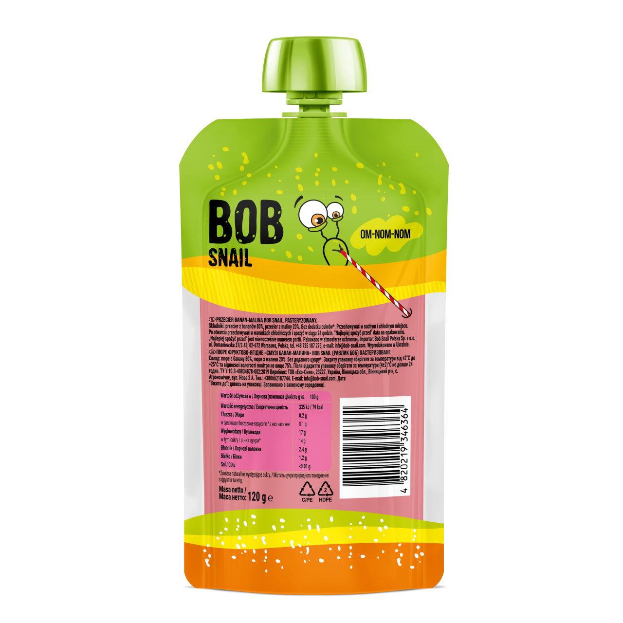 Bob Snail Smoothie Banane-Himbeere 10x120g