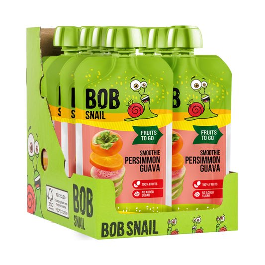 Bob Snail Smoothie Kaki-Guave 10x120g