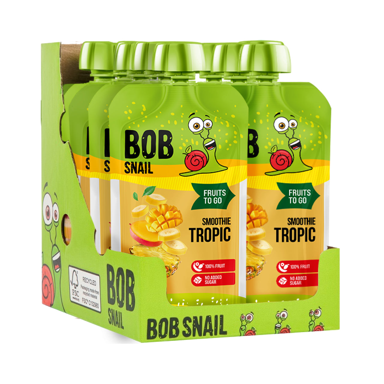 Bob Snail Smoothie Banane-Ananas-Mango 10x120g
